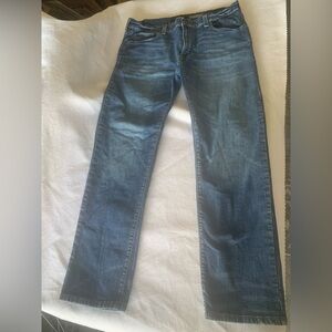 Aeropostale Jeans Men's 36x32 Slim Straight Stretch Denim Comfort Dark Wash 9846